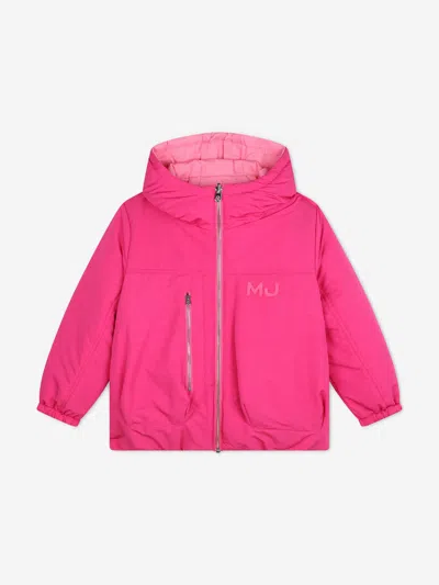 Marc Jacobs Reversible Puffer Jacket In Pink