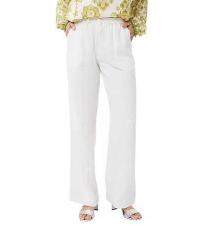 Esqualo Straight Leg Trousers In Off White In White