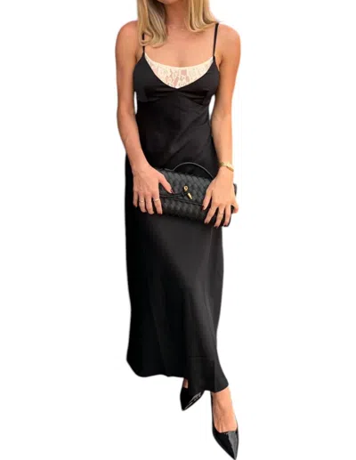 Loucia Ruby Maxi Dress In Black In Black