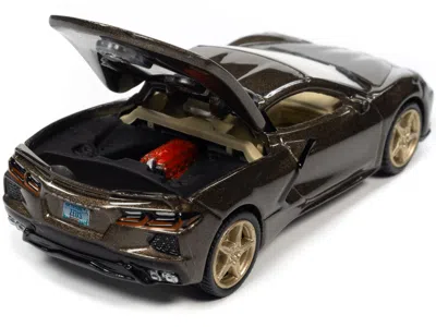 Diecast Model Autoworld 2020 Chevrolet Corvette Zeus Bronze Metallic "sports Cars" Limited Edition 1/64 Diecast Model Car By