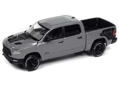 Diecast Model Autoworld 2023 Ram 1500 Rebel Havoc Edition Pickup Truck Ceramic Gray "muscle Trucks" Series 1/64 Diecast Mode