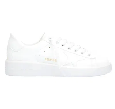Golden Goose Woman Sneakers White Size 10 Soft Leather In White