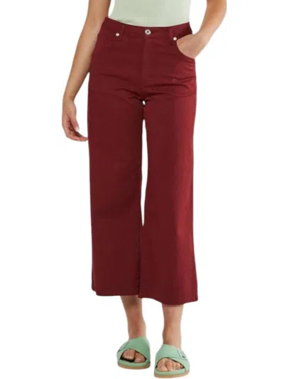 Ottod'ame Cotton Flare Trousers In Goji In Multi