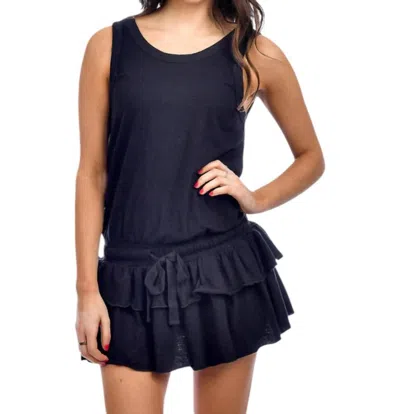 Rd Style Sleeveless Tiered Dress In Black In Black