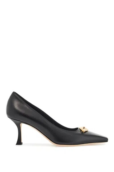 Jimmy Choo Woman Pumps Black Size 8 Calfskin In Black