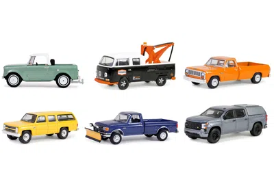 Diecast Model Greenlight Blue Collar Collection Set Of 6 Pieces Series 13 1/64 Diecast Model Cars By Greenlight
