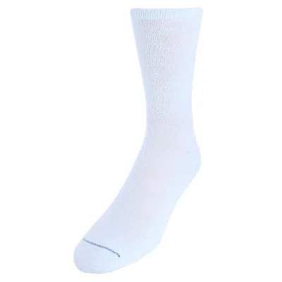 Dr. Scholl's Men's Diabetic & Circulatory Crew Work Socks (4 Pair Pack) In White
