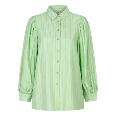 Esqualo Pistache Blouse In Multi
