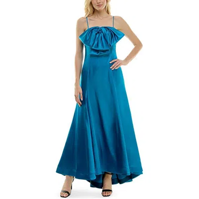 Taylor Women's Exaggerated-bow Satin-stretch Ball Gown In Multi