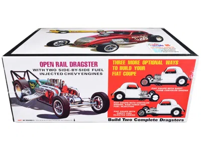 Diecast Model Amt Skill 2 Model Kit Fiat Double Dragster Set Of 2 Kits 1/25 Scale Model By Amt