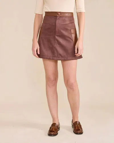 S'EDGE ZOE SKIRT IN CHOCOLATE 