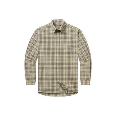 SOUTHERN MARSH MEN'S BANDERA WASHED PLAID SHIRT IN SAGE/DARK OLIVE 