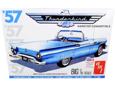 Diecast Model Amt Skill 3 Model Kit 1957 Ford Thunderbird Convertible 2-in-1 Kit 1/16 Scale Model By Amt