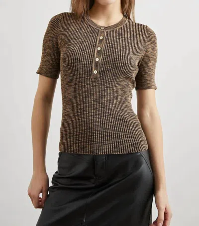 Rails Toni Space Dye Button-front Shirt In Multi