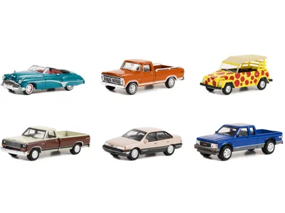 Diecast Model Greenlight Vintage Ad Cars Set Of 6 Pieces Series 8 1/64 Diecast Model Cars By Greenlight