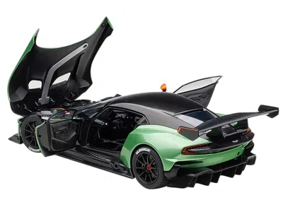 Diecast Model Autoart Aston Martin Vulcan Apple Tree Green Metallic With Orange Accents And Carbon Top 1/18 Model Car By A