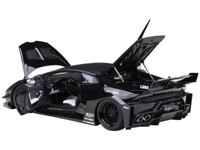 Diecast Model Autoart Lamborghini Huracan Gt "lb-silhouette Works" Black 1/18 Model Car By Autoart
