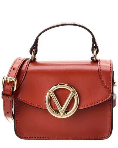 Valentino By Mario Valentino Bibi Retro Leather Shoulder Bag In Red
