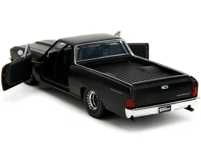 Diecast Model Jada 1967 Chevrolet El Camino Matt Black "fast & Furious" Series 1/32 Diecast Model Car By Jada