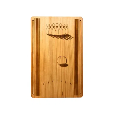 Creative Gifts International Bowling Lane Wood Board In Natural
