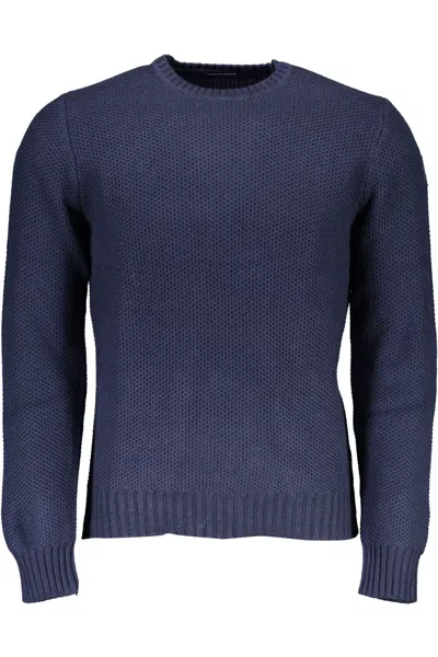North Sails Blue Cotton Men Sweater In Blue