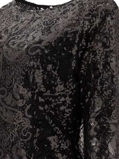 Fit F.it Paillettes Blouse In Black