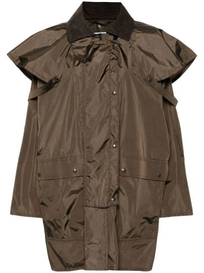 Prada Coats & Jackets In Moro