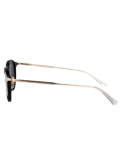 Montblanc Mb0362s Sunglasses In Black-gold-grey