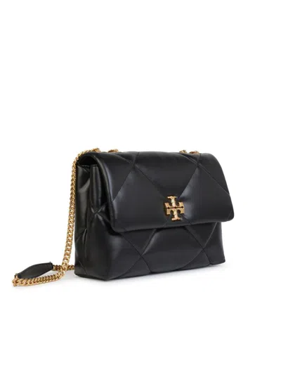 Tory Burch 'kira' Double Strap Black Leather Bag In Black