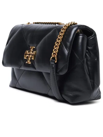 Tory Burch Small Kira Diamond Quilt Black Leather Bag In Black