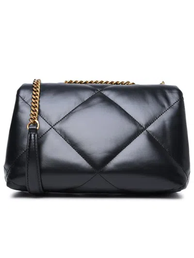 Tory Burch Small Kira Diamond Quilt Black Leather Bag In Black