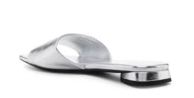 Balenciaga Duty Free Slides In Silver