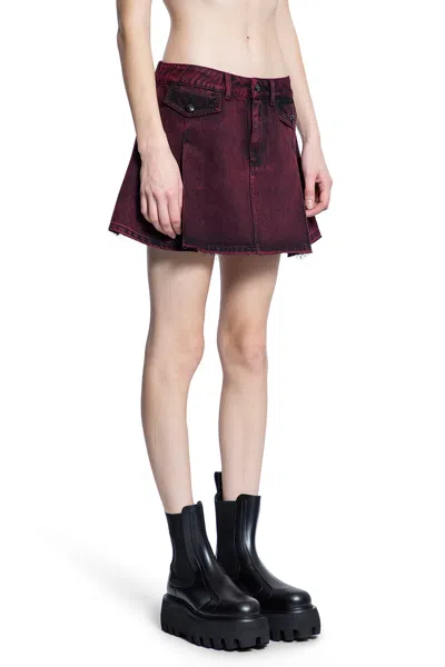 Alexander Mcqueen Woman Red Skirts In Red