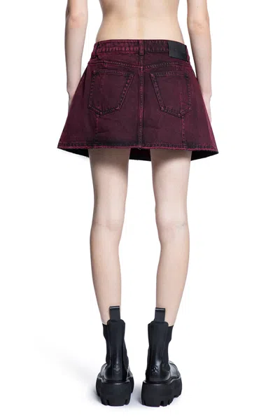 Alexander Mcqueen Woman Red Skirts In Red
