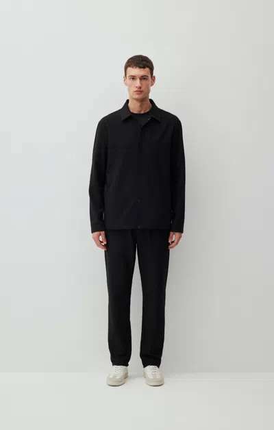Mavi Long Sleeve Snap-button Shirt In Black In Black