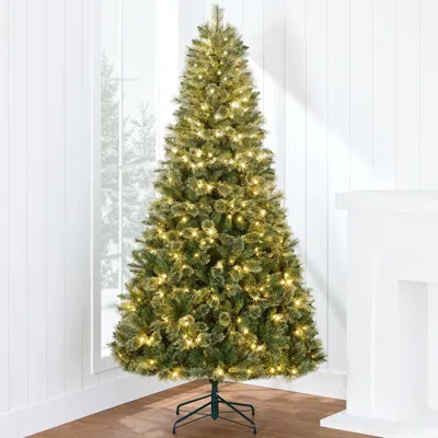 Best Choice Products Pre-lit Cashmere Christmas Tree Holiday Decor W/ Cordless Connection, 2-in-1 Led Lights