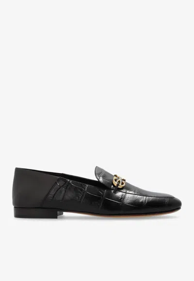Ferragamo Louis Gancini Loafers In Brown