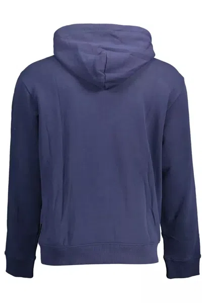 Napapijri Blue Cotton Men Men's Sweater In Blue