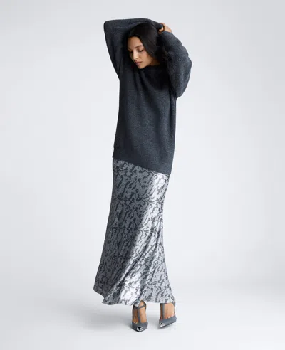 Kenneth Cole Novelty Sequin Maxi Drama Skirt In Multicolor