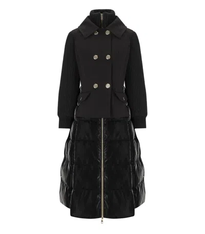 Elisabetta Franchi Circle Black Padded Jacket