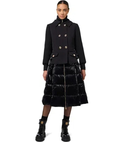 Elisabetta Franchi Circle Black Padded Jacket