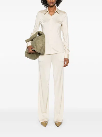 Helmut Lang Vent Wool Blend Bootcut Pants