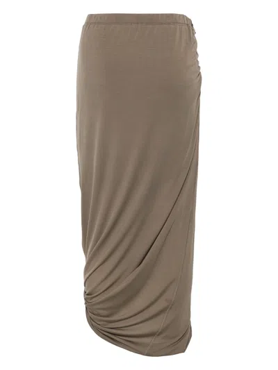 Helmut Lang Women's Wind Draped Jersey Convertible Skirt