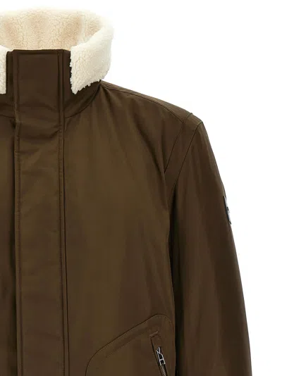 Hugo Boss Water-repellent Jacket With Faux-fur Collar