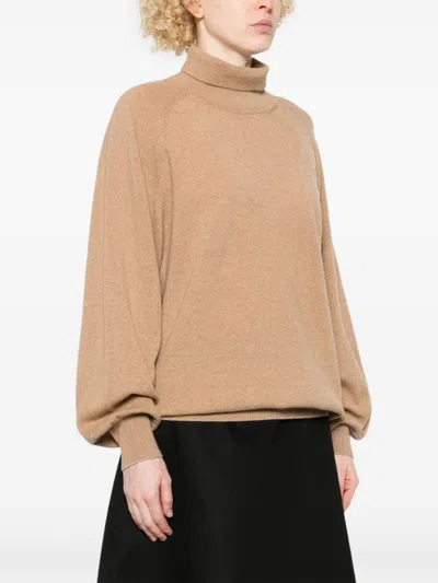Khaite Light Brown Percy Cashmere Sweater