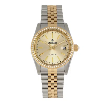 Empress Constance Automatic Bracelet Watch With Date In Silver