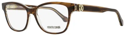 ROBERTO CAVALLI WOMEN'S EYEGLASSES RC5050 FIVIZZANO A56 BROWN MELANGE 53MM 