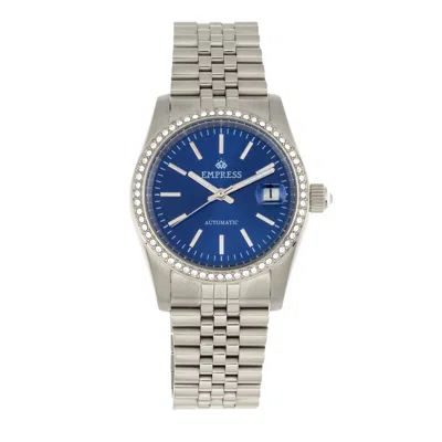Empress Constance Automatic Bracelet Watch With Date In Blue