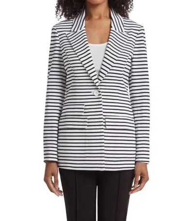 Capsule 121 Stripe Hailey Blazer In Black/white In Multi