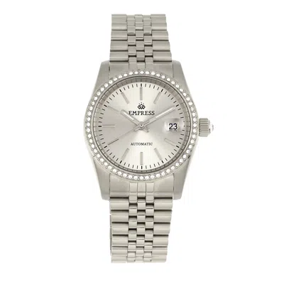Empress Constance Automatic Bracelet Watch With Date In White